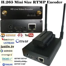 H.265 HEVC/H.264 AVC Wifi HDMI IPTV streaming Codificador para streaming ao vivo Transmitido via suporte wowza RTMP, youtube. facebook…