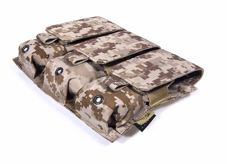 FLYYE MOLLE тройной M4 M16 Mag Чехол CORDURA Мультикам AOR AU FG Wargame страйкбол Охота тактический военный PH-M003