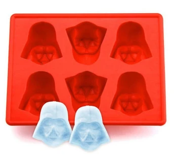 

1PCS Baking Tool Tray Cookies Chocolate Soap Mould Kitchen Creative Silicone Star Wars Darth Vader Ice Cube Free Shipping
