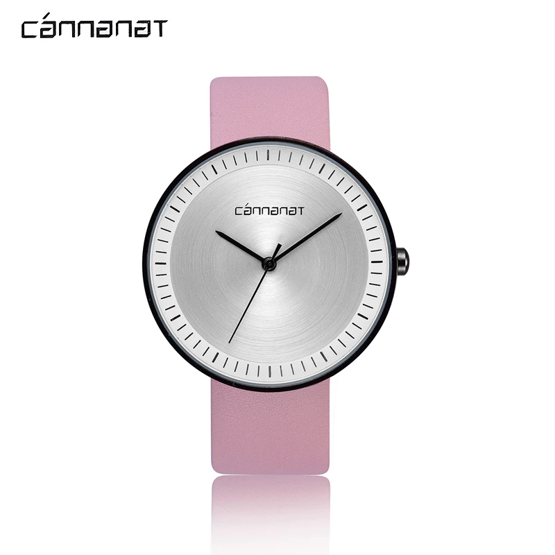 

Cannanat Couple Watch for Lady Mens minimalist Ladies Watches Durable PU Leather Strap 20mm Female Wristwatch Gift for Lover