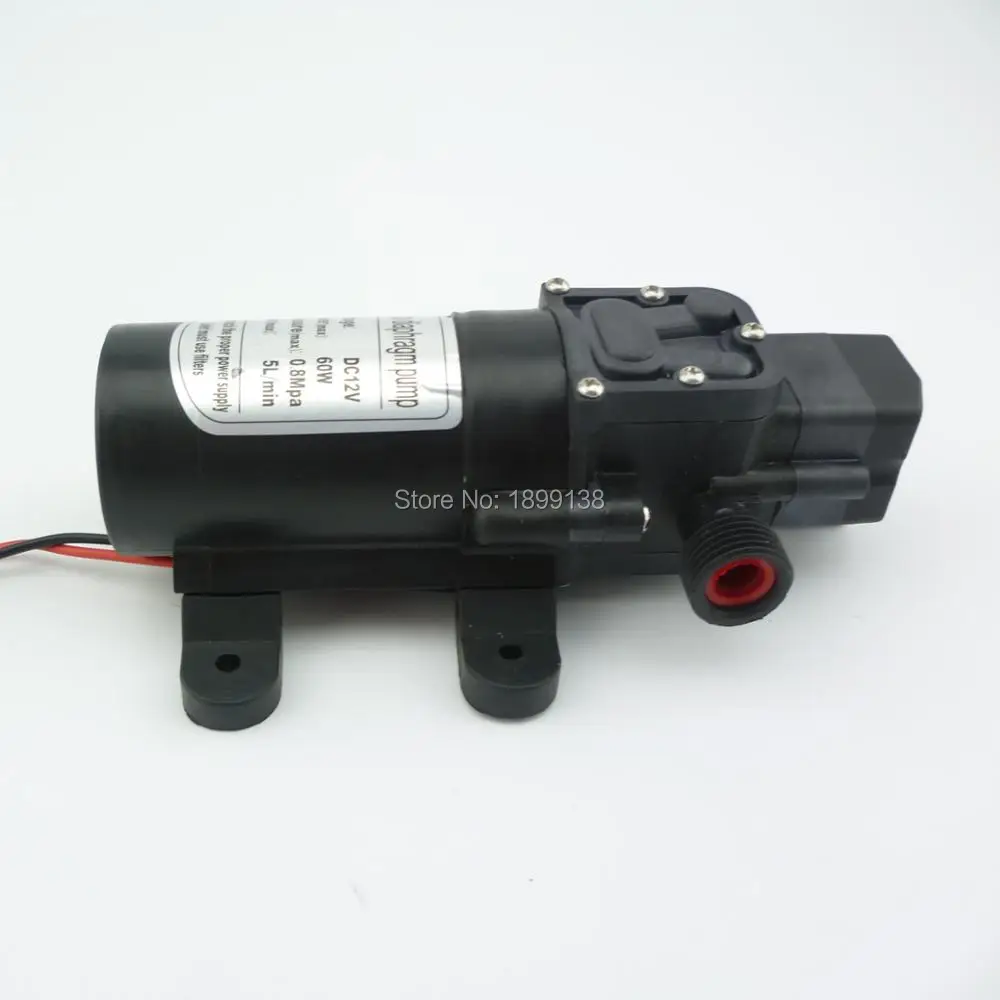 

60W 5L/min electric Automatic pressure switch self priming High pressure small water pump 12v