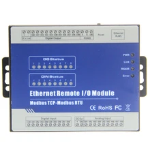 Modbus RTU/Ethernet Remote IO Module(8DI+8DO+8AI+RJ45+RS485) Extensible Module supports standard Modbus TCP M160T