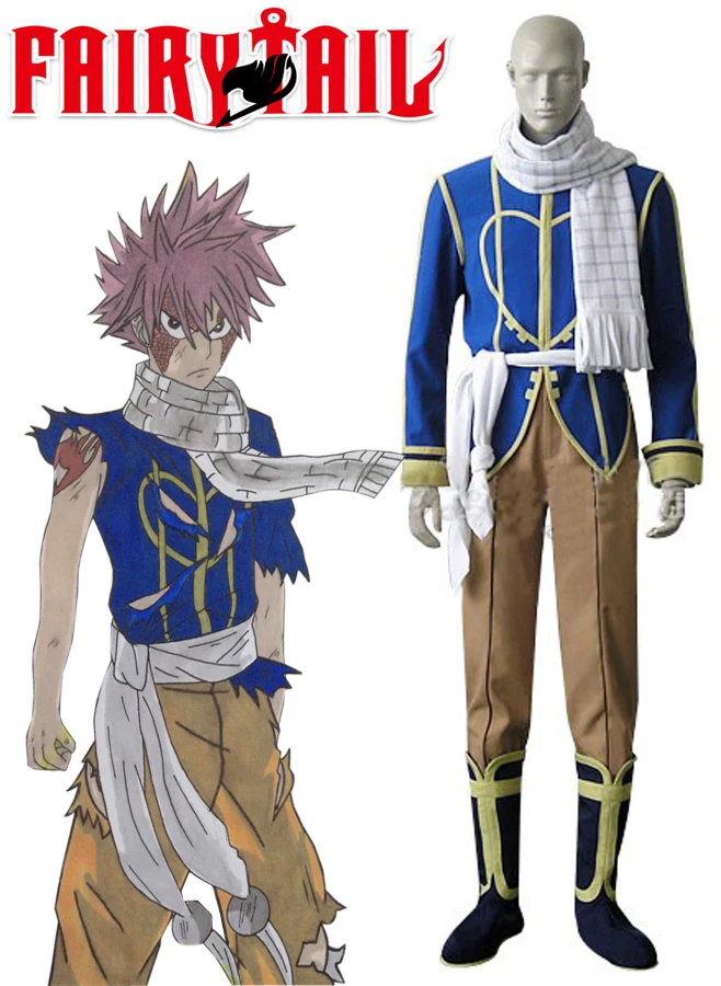 

Fairy Tail Dragon Slayers Natsu Dragneel Celestial Spirit Cosplay Costume