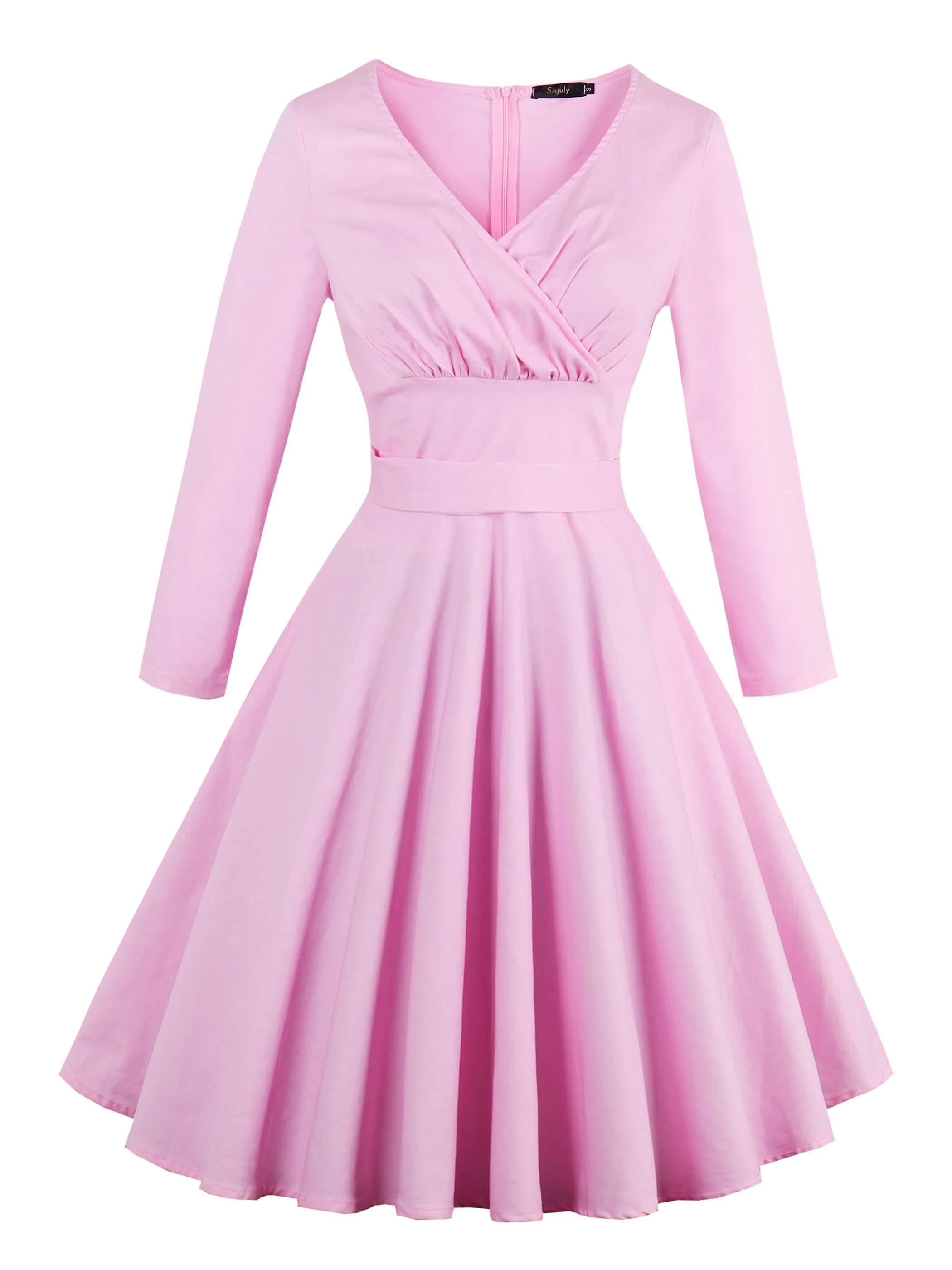 

Summer Vintage Pink Sweet Elegant Party Women Midi Dresses Aline Plus Size Retro Chic Sexy Female Fashion Dress