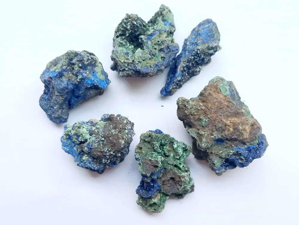 Pendant Crystal Tumbled Azurite and Malachite Chakra Reiki Crystal Healing