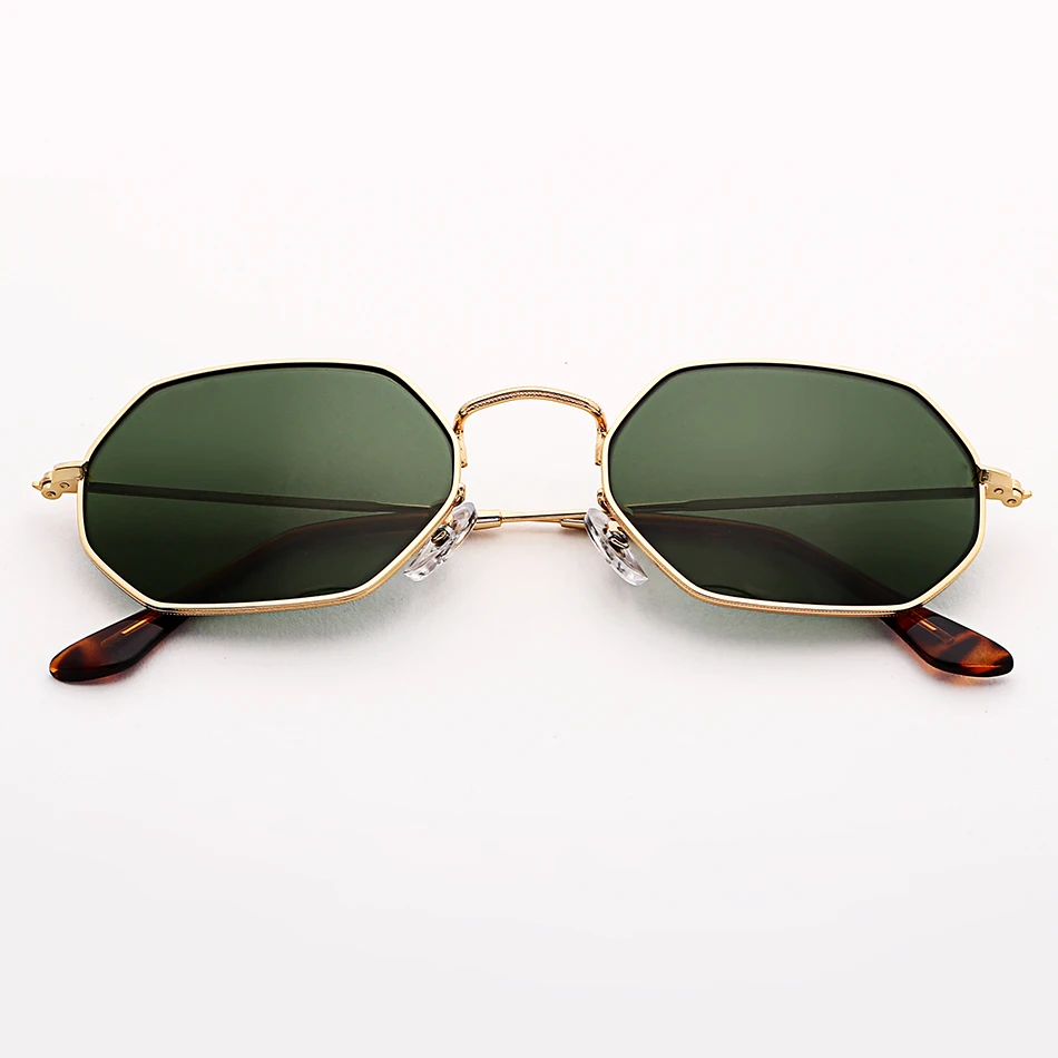 Bolo.ban 3556 Hexagonal sunglasses women men 53mm glass lens mirror shield sun glasses oculos de