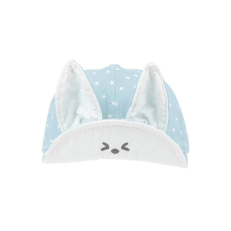 Cute Cartoon Baby Cap Rabbit Ears Baby Sun Hat For Girls Star Print Cotton Baby Hat Spring Summer Infant Cap Baby Boys Clothing (14)
