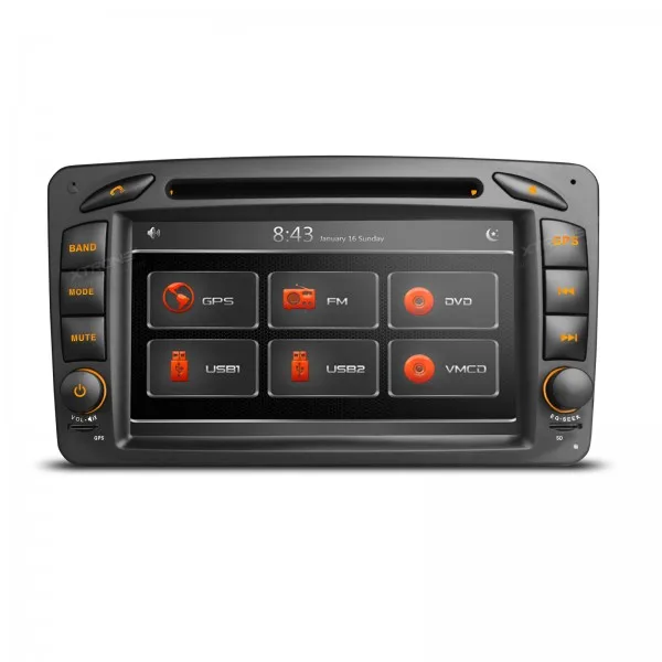 Discount XTRONS DVD Player For Mercedes-Benz Vaneo 2 din car audio 1080P Video Dual Channel CANbus HD Touch Screen with GPS Navigation 1