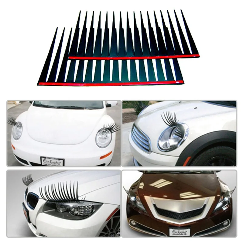 

Headlight Eyelash Car 3D Cute Sticker Eyelashes Car False Eyelashes Sticker Eye Patch Car Accessories