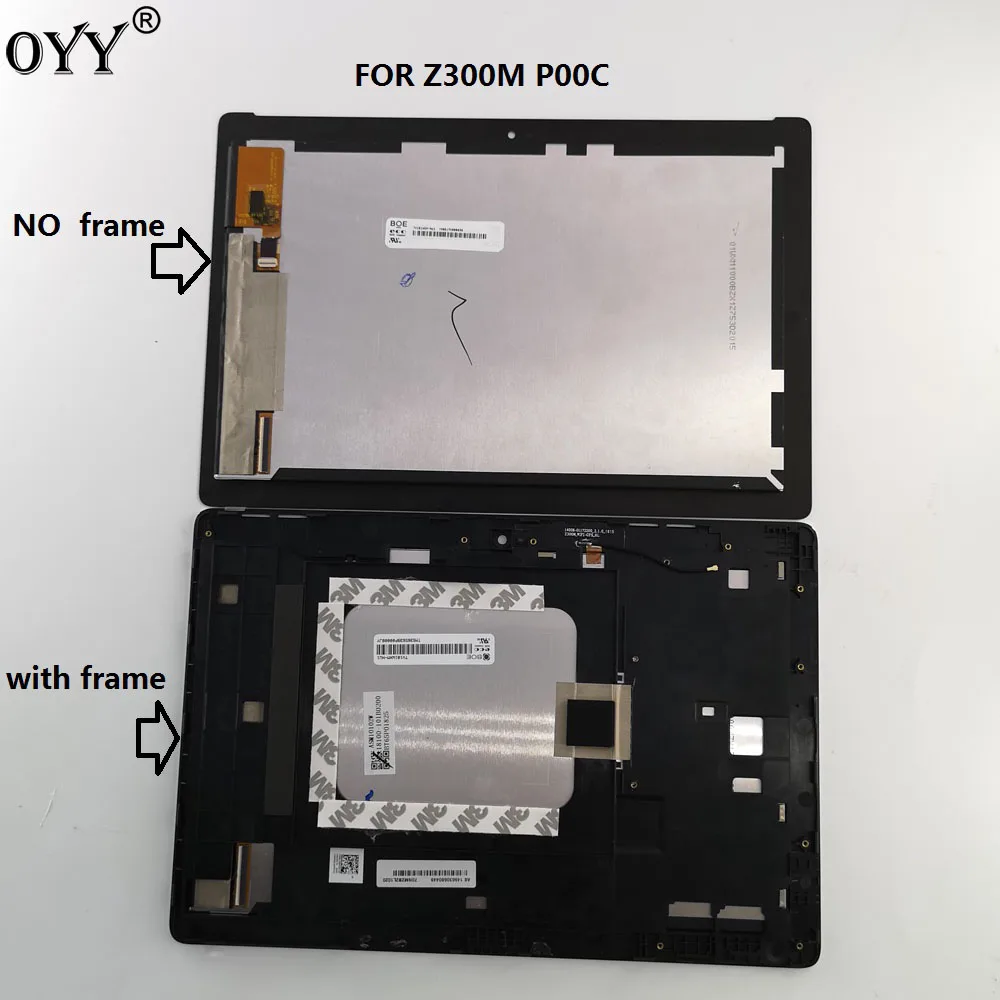 10,1 pulgadas para ASUS ZenPad 10 Z300M P00C pantalla LCD de matriz asamblea de pantalla táctil digitalizador con marco p00c Z300MX - 1