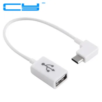 

Right Angled 90 Degree USB 3.1 type c USB-C Type-C to USB 2.0 Female OTG Cable 10cm for Tablet & Laptop White & Black