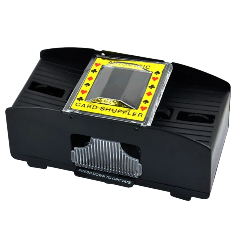 1-2 deck Plastic automatic Shuffler Black