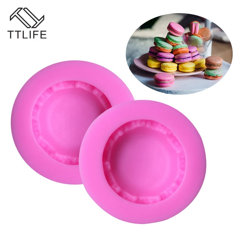 

TTLIFE Macaron Shape Biscuit Cake Chocolate Silicone Mold Fondant Soap Sugar Tool DIY Kitchen Baking Tools Cake Decoration