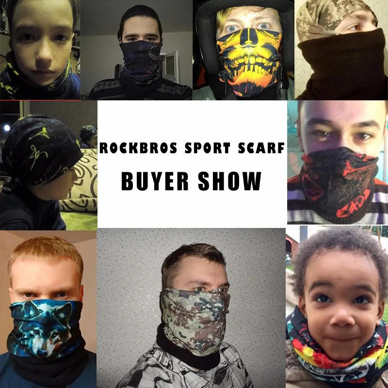 ROCKBROS зимний флисовый походный шарф, грелка для шеи, волшебный шарф-маска для лица, для спорта на открытом воздухе, мотоцикла, велоспорта, бега, бандана для скалолазания