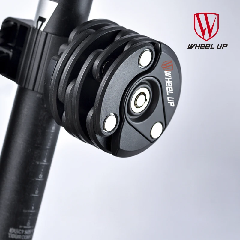 Wheel up 2016 New Bike Anti Theft Mini Foldable Chain Steel Lock