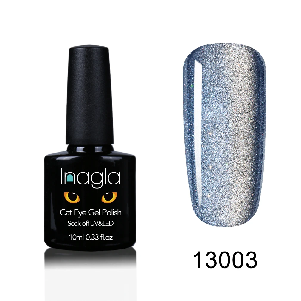 Inagla 5D Гель-лак для ногтей с эффектом «кошачий глаз» 10 мл Магнитный замачивающий УФ гель-Лаки Звездный нефритовый эффект лак УФ Гель-лак для ногтей - Цвет: 13003