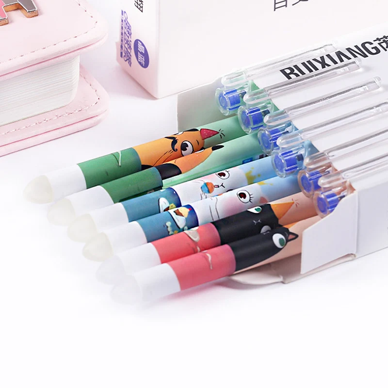 

12 Pcs Top Quality Erasable Ink Gel Pen Parents Give The Child A Gift Pens Student School Office-Tracking Information Available