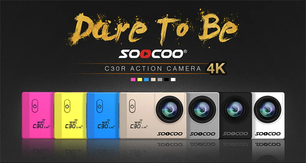 Sports camera 4K SOOCOO C30 Wifi Gyro 30M waterproof Colors