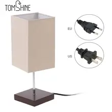 Настольные прикроватные лампы в японском стиле, абажур, Квадратный светодиодный ночник для кабинета, для гостиной, спальни, Квадратные лампы, тканевые