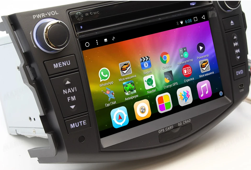Top MARUBOX 7A106DT8,Car Multimedia Player for Toyota RAV4,2005-2013,Octa Core,1024*600,Android 8.1,2GB RAM, 32GB ROM,GPS,DVD,Radio 6