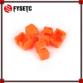 

5pcs Updating PT100 Block Silicone Sock Kit Orange For E3D DIY V6 Hotend Prusa i3 MK3 Ultimaker 3D Printer Heated Block