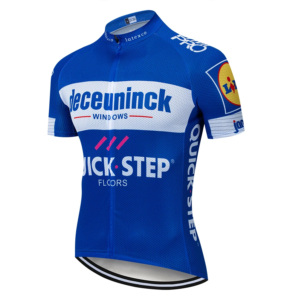 

2019 Quick Step Cycling Clothing Bike jersey Quick Dry Mens Bicycle clothes mens summer team Cycling Jerseys