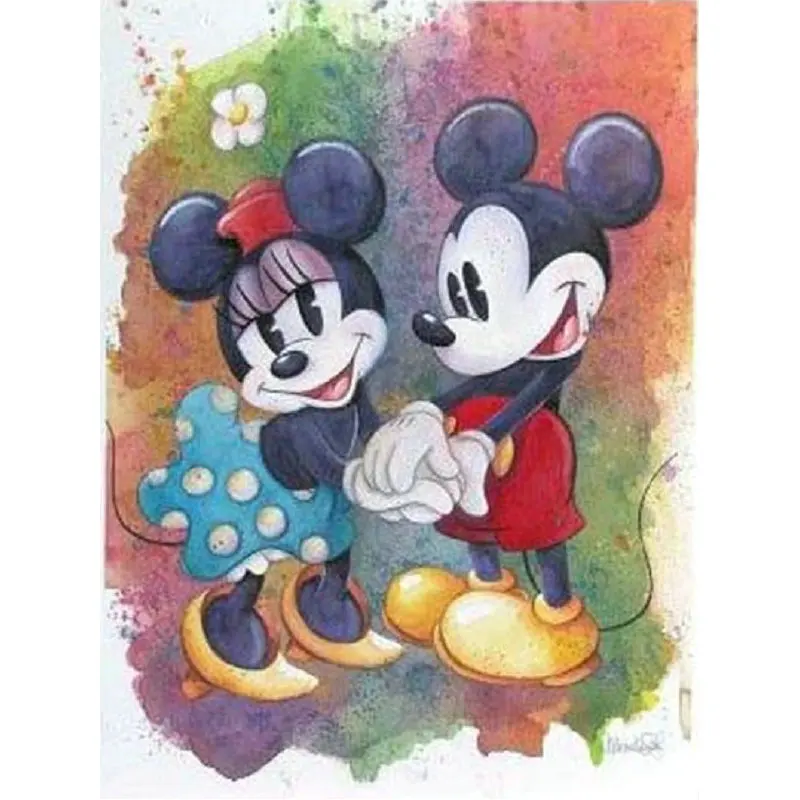 

5D DIY Diamond Painting Cross Stitch Home Decor Diamond Embroidery Mickey Minnie Full drill Resin inlaid Needlework