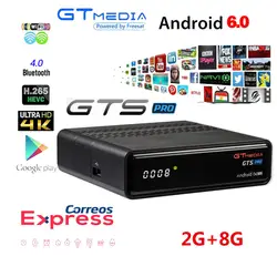 Cccam ip ТВ Freesat GTS Pro рецепторов DVB-S2 Amlogic S905D android 6,0 коробка 2 Гб 8 + 1 год cccam спутниковый ТВ Телевизор