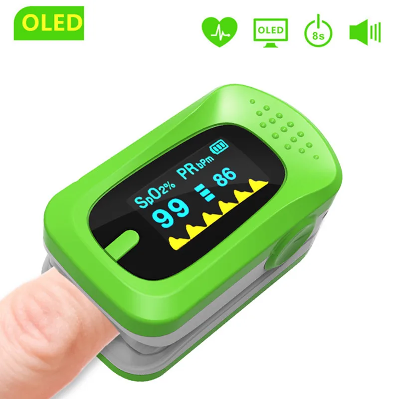 

OLED finger pulse oximeter SPO2 PR PI Blood oxygen saturation Heart Rate Monitor Fingertip oximetro de dedo medical equipment