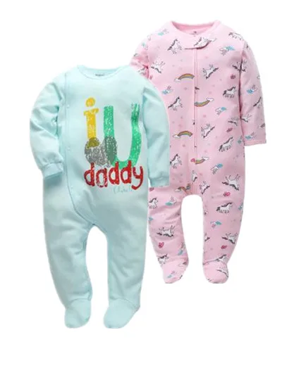 

2019 New baby girl clothes cotton 2 pieces rompers long sleeve mother baby soft clothing kids autumn spring outfits