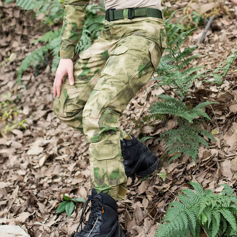 Тактическая Военная униформа, камуфляж защитный цвет боевой Frog Брюки Военная одежда для мужчин США Охота Брюки карго