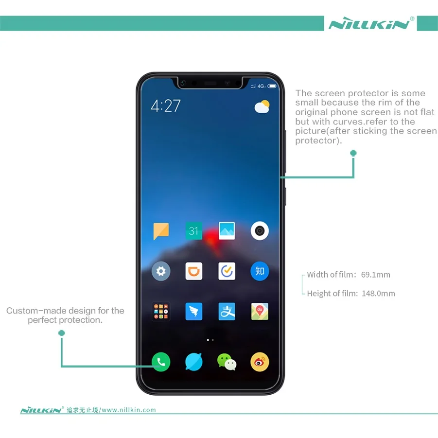 Для xiaomi mi 8 Защитная пленка NILLKIN Супер прозрачная и матовая защитная пленка для экрана много для mi 8 Защитная пленка для экрана 6,21 дюйма