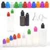 10 piezas de botella de plástico de 3 ml/5 ml/10 ml/20 ml/30 ml/50 ml/100 ml/120 ml LDPE vacía pluma botella de jugo de botella cuentagotas con embudo ► Foto 1/6