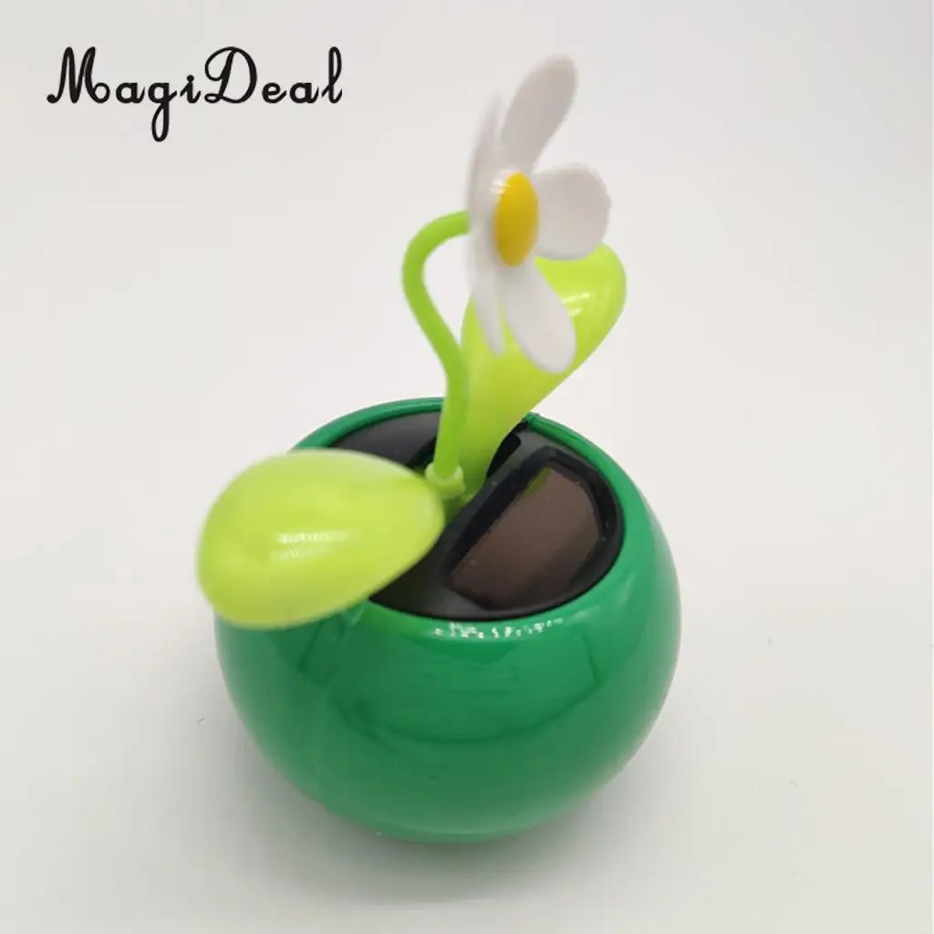 Solar Powered Insect Flower Sunflower Dancing Swing Doll   Toy Home Decor Car Ornament Flowerpot Figure Gifts