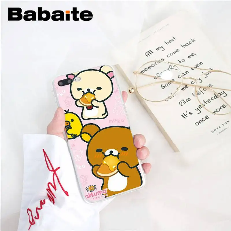 Мягкий силиконовый чехол Babaite Rilakkuma из ТПУ для телефона iPhone 8 7 6 6S Plus X XS MAX 5 5S SE XR 10 11 11pro 11promax - Цвет: A15