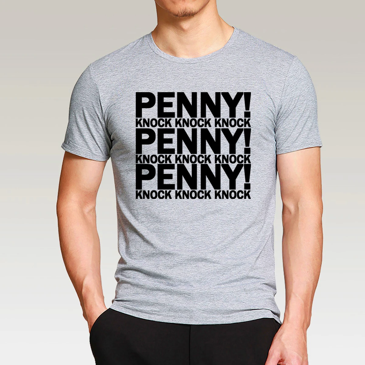 Лидер продаж, мужские футболки с надписью The Big Bang Theory PENNY KNOCK, высококачественные хипстерские футболки из хлопка, 8 цветов, Camisetas Hombre