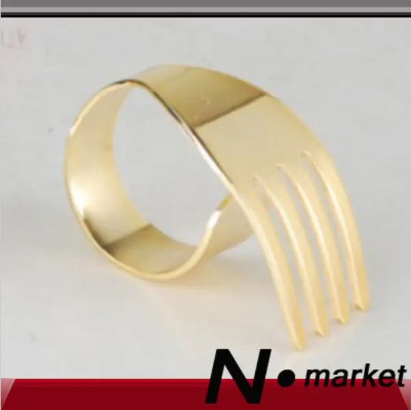gold fork napkin holder 