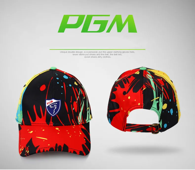 2018 PGM Golf lady's cap Outdoor Sun Shading Sweat Absorb Printing Cap for women Uv Protection golf cap Average size 2018 PGM Golf lady's cap Outdoor Sun Shading Sweat Absorb Printing Cap for women Uv Protection golf cap Average size