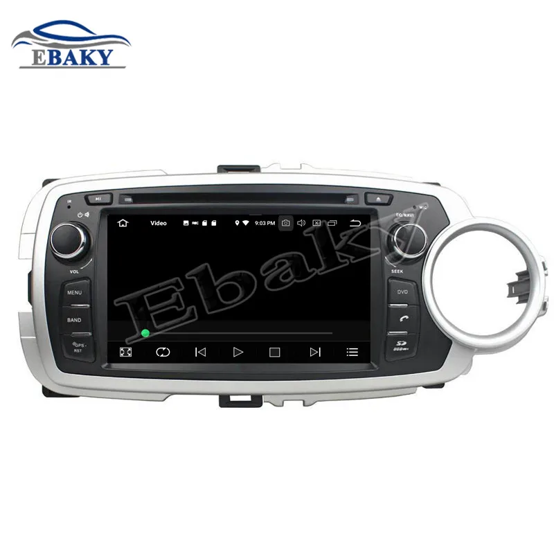 Perfect NaviTopia 7inch 4GB RAM 64GB ROM Octa Core Android 9.0 Car DVD Player For Toyota YARIS 2012 2013/GPS 16