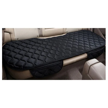 

Vehicle Rear Seat Cover Silk Velvet Protective Mat Decor Universal