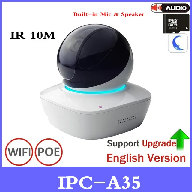 DH Original 3MP WiFi Network PT Camera IPC-A35 Support Micro Speaker Easy4ip Cloud With SD Card Slot Wireless IP Camera цена DH Original 3MP WiFi Network PT Camera IPC-A35 Support Micro Speaker Easy4ip Cloud With SD Card Slot Wireless IP Camera цены онлайн