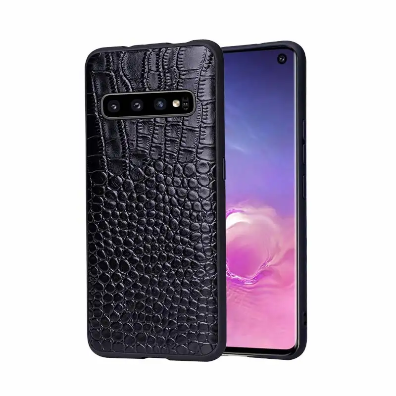 

For Samsung GalaxyS10 GalaxyS10 Plus GalaxyS10E Phone Case Fitted Leather Case Men Women Water Proof Business Crocodile Pattern