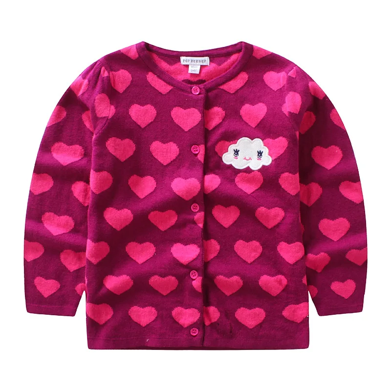 Girls Coat Warm Sweater Kids Girl Knit Cardigan Baby Outerwear Tops