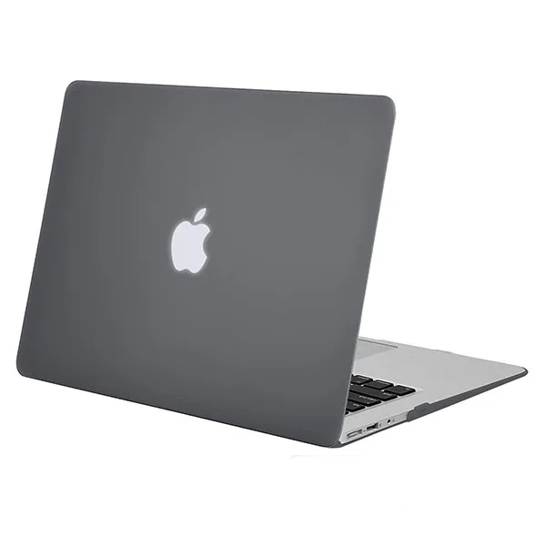 Твердый чехол Mosiso для Macbook Air, 13 дюймов,,,,,, матовый чехол, чехол для Mac Air 11+ силиконовый чехол для клавиатуры - Цвет: Gray