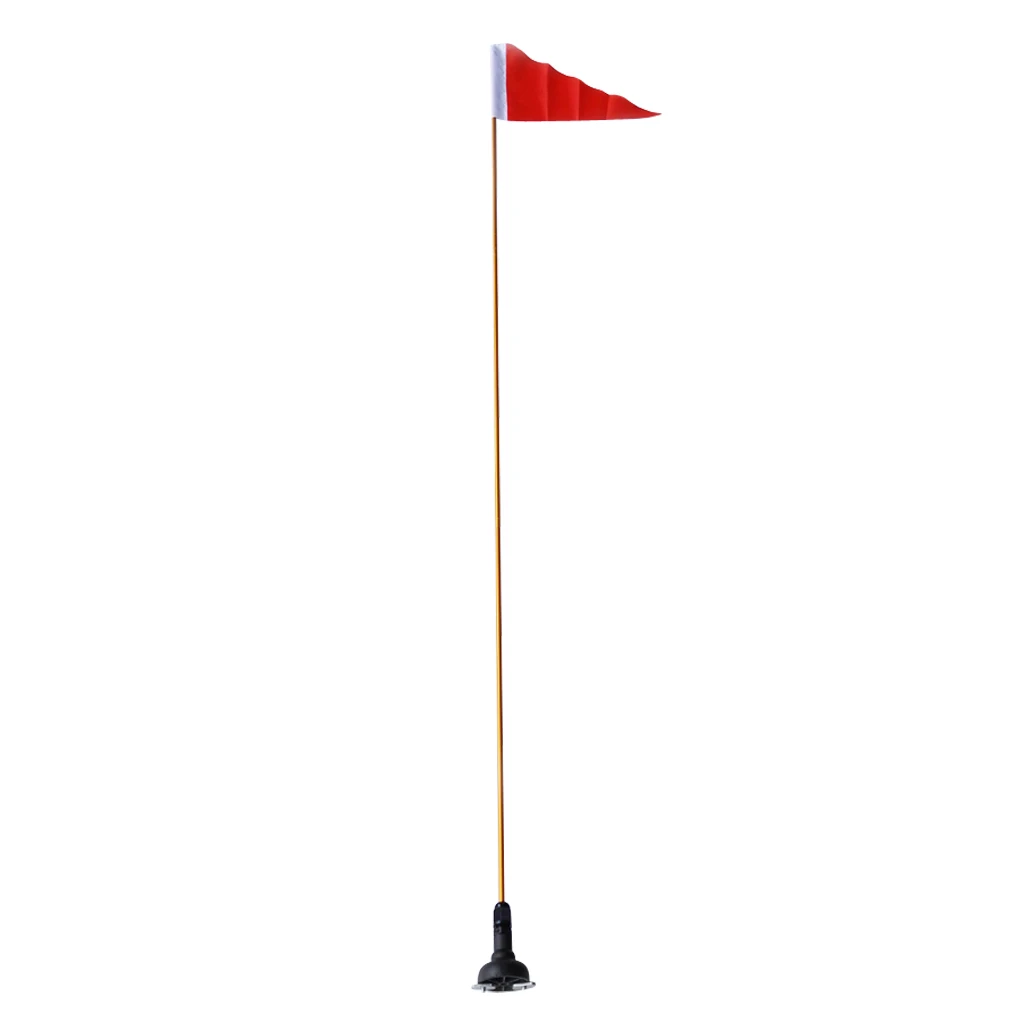 Kayak Safety Flag Mount Kit Universal Accessories 47'' with Universal Rail Mount Base for Inflatable Boat Canoe Yacht Dinghy