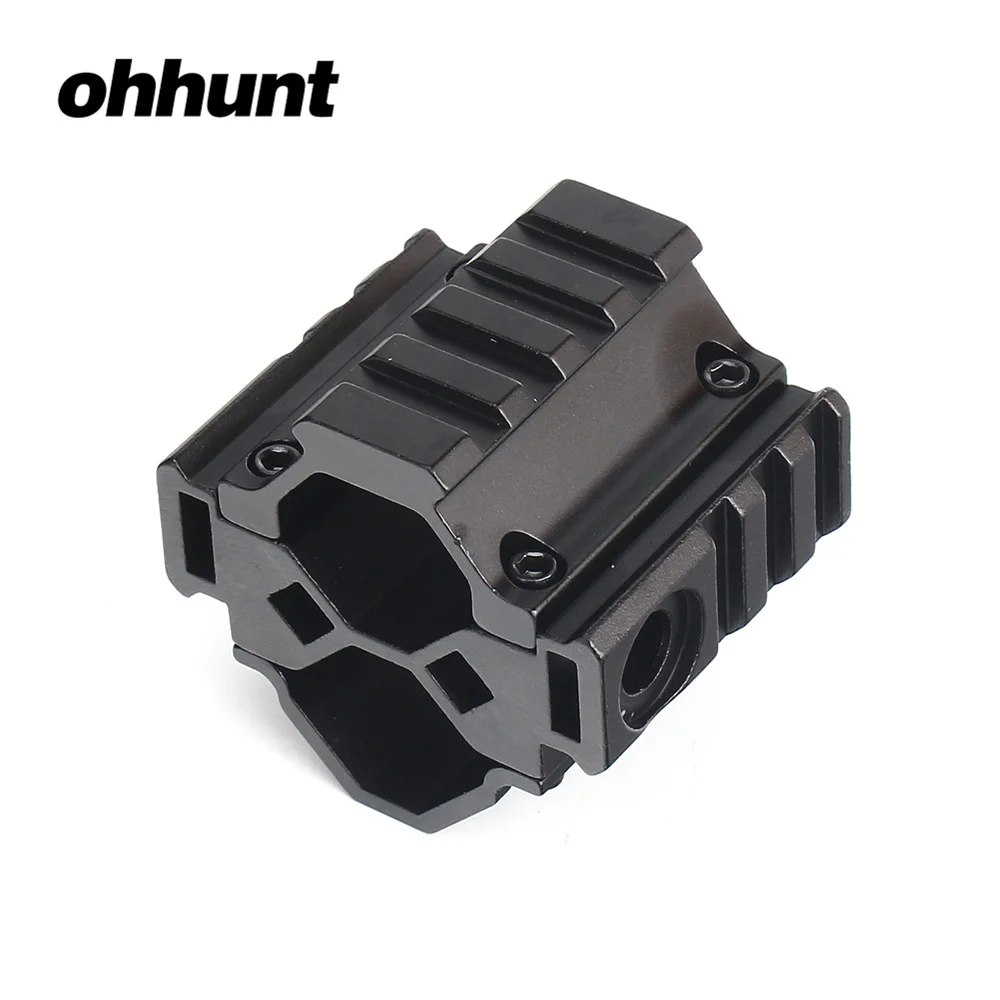 Ohhunt Tactical Tri-rail Barrel Rail Mount Picatinny Weaver Adapter Rail Base 3 слота подходит для 12 GA Mossberg 500 Remington 870 - Цвет: 3 rail Barrel Mount