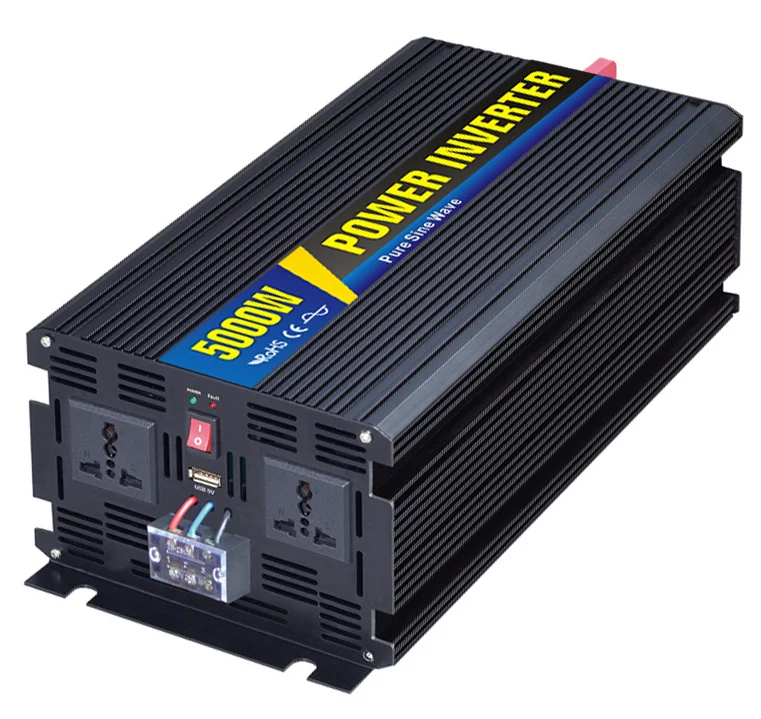 48VDC 5000W DC to AC чистый синусоидальный инвертор 110VAC/220VAC 50 Гц/60 Гц для ветровой системы