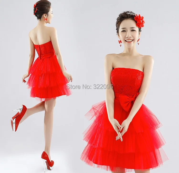 Party dresses in red colour images Party dresses in red colour images