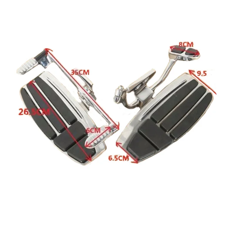 

Chrome Foot Board Floorboard Kit For Honda Goldwing GL1800 & F6B 2001-2016 Valkyrie 2014-2015