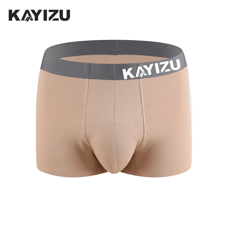 KAYIZU Brand Mens Non Trace Underwear Cotton Classics Boxers Men Breathable Male Underwear Boxer